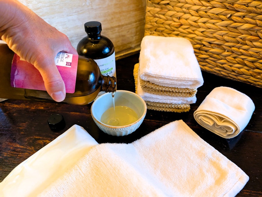 Castor oil pack natural remedy.