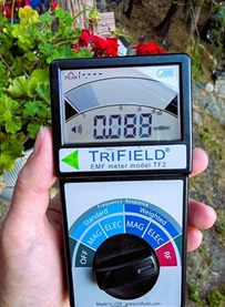 The Tri-Field Meter TF2 that I use to measure EMF radiation at home.