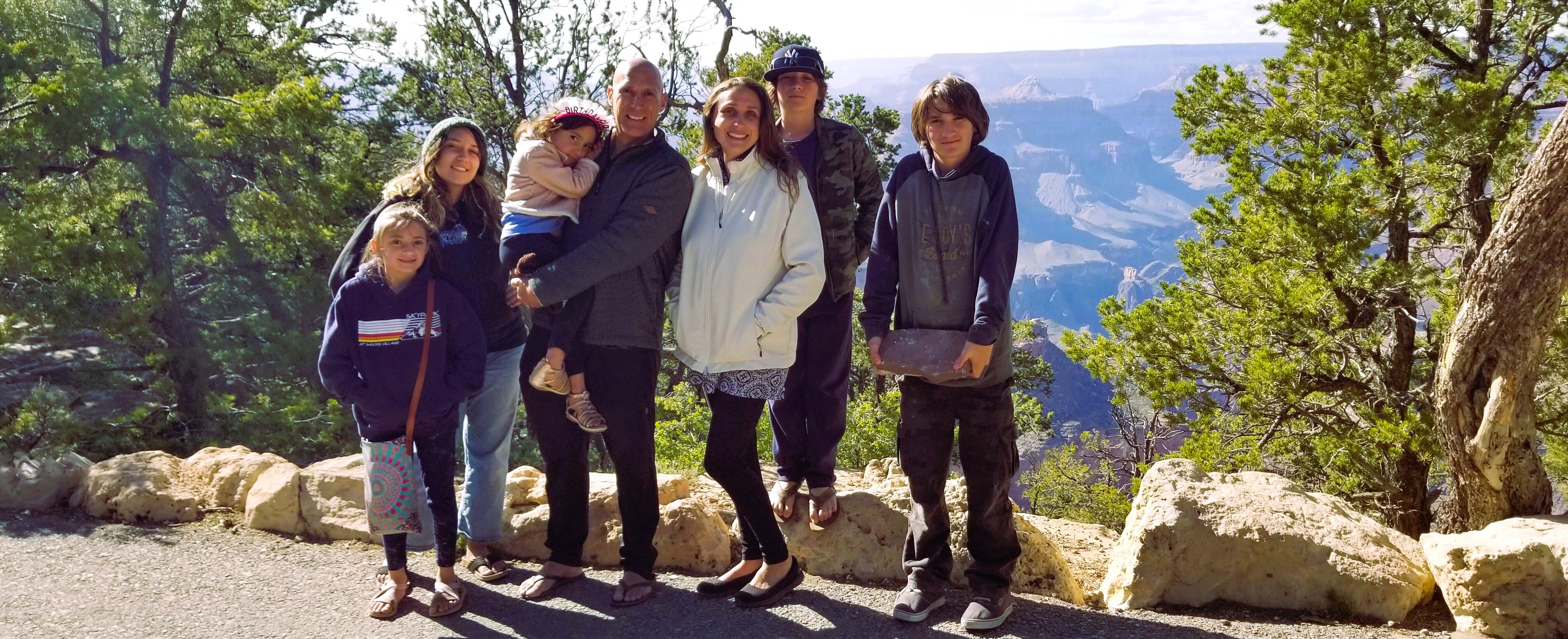Family adventure at the Grand Canyon.